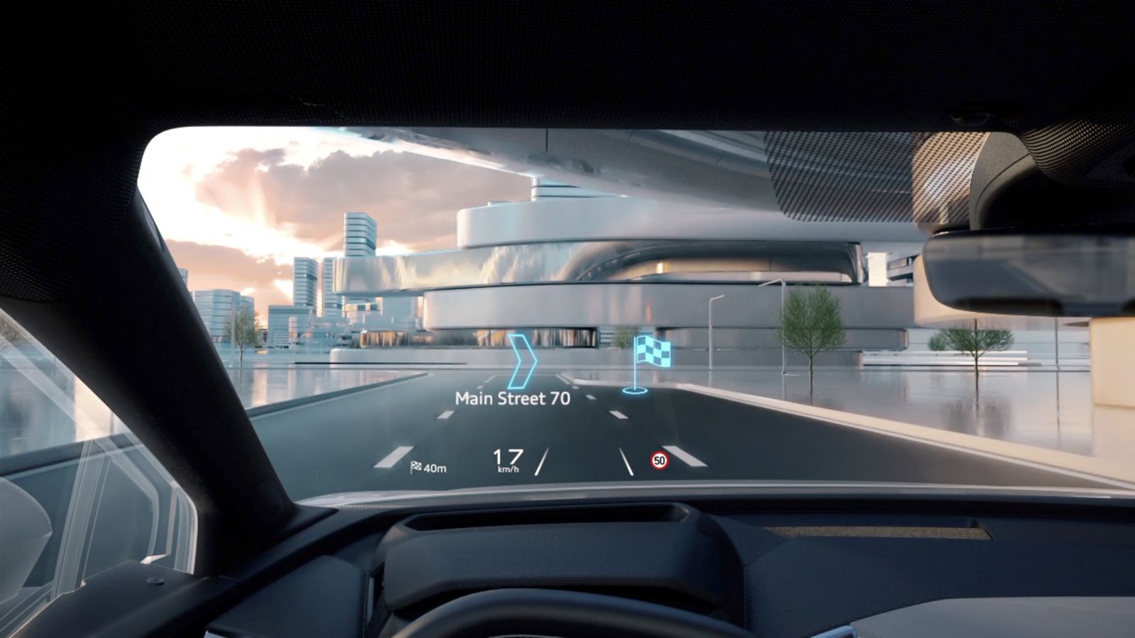 Audi Q4 etron News Audi Q4 etron Augmented Reality HeadUp