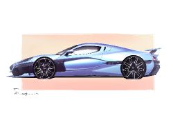 Rimac Nevera - sketch exterior