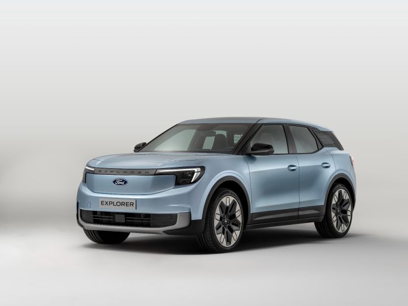 title image of Ford introduces new electric VW MEB platform-based Explorer, engineered and built in Europe