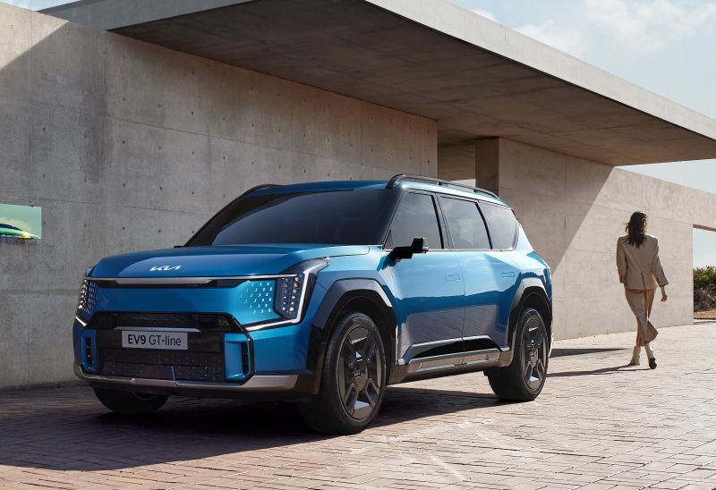 Titelbild des KIA Unveils More Details on EV9: Striking Design, Spacious Interior and Modern 800V Platform