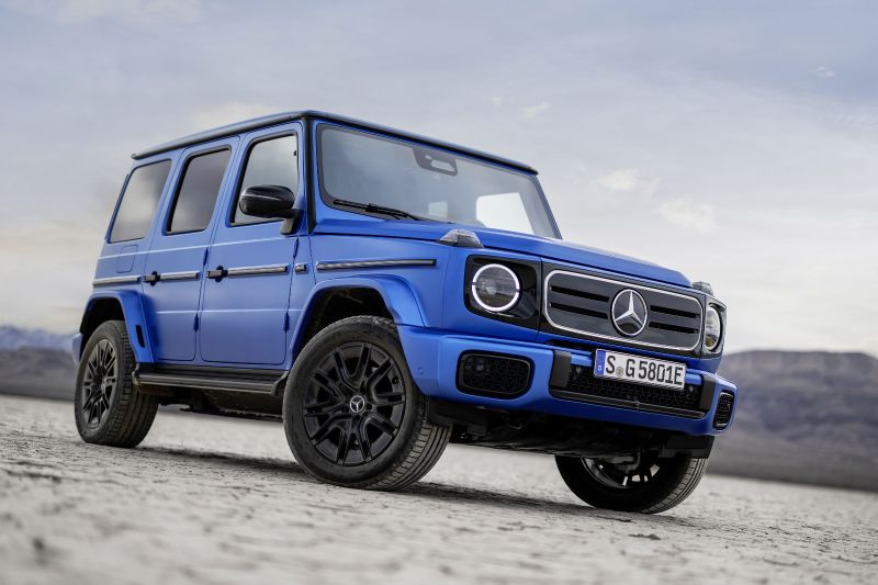title image of Mercedes today unveils the all-electric G 580