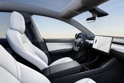 Tesla Model Y - interior white