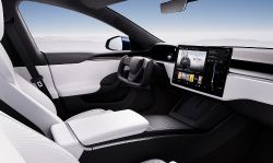 Tesla Model S - Black and White Interior