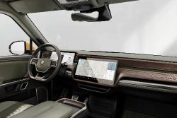 Rivian R1S - interior Forest Edge + Warm Ash Wood