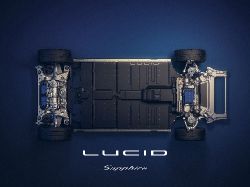 Lucid Air - lucid air sapphire skateboard top logo