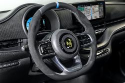 Abarth 500e - interior steering wheel